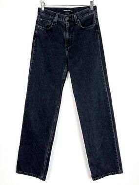 Aritzia Denim Forum 90’s IGGY Lo-Rise Baggy cotton jeans black gray size 25 EUC